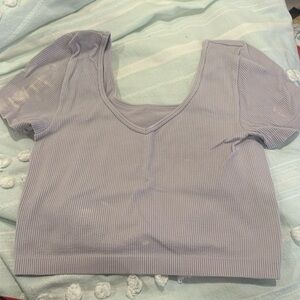 lavendar cropped top